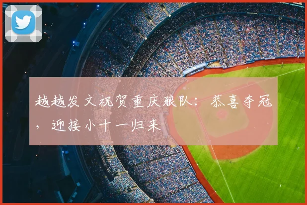 越越发文祝贺重庆狼队:恭喜夺冠,迎接小十一归来