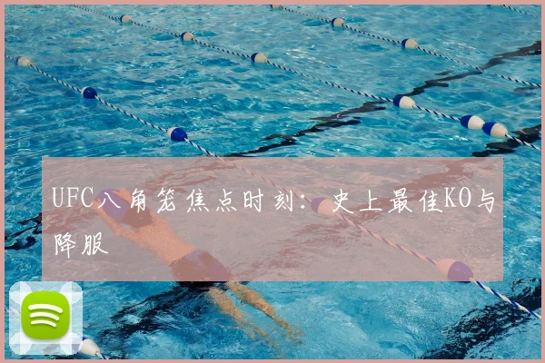 UFC八角笼焦点时刻:史上最佳KO与降服